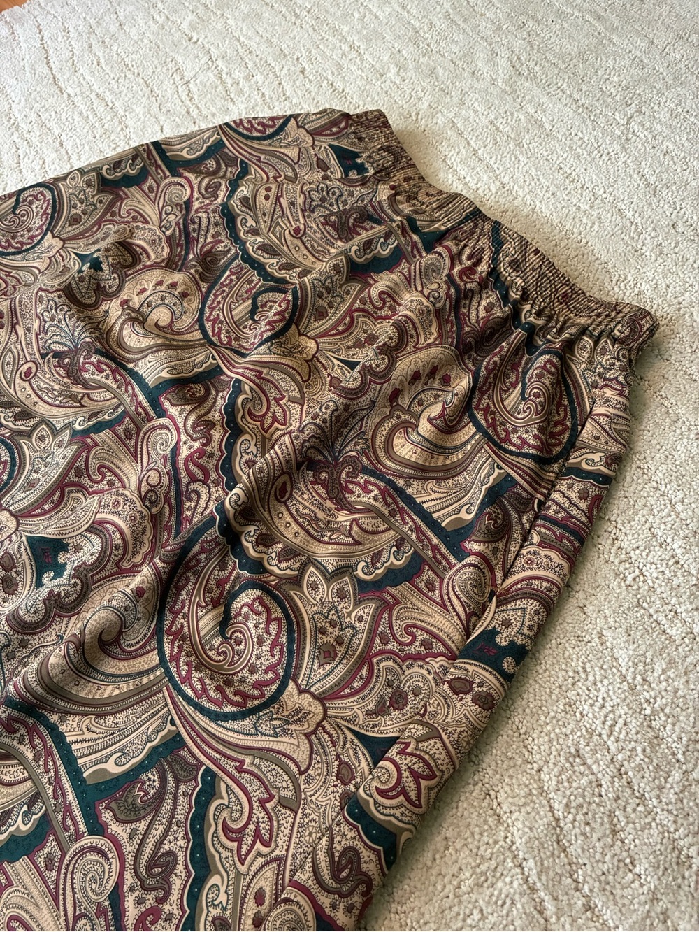 Vintage BonWorth Whimsigoth 90s Boho Paisley Midi Skirt